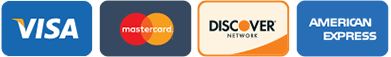 Visa, Mastercard, American Express, Discover