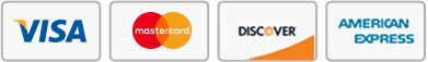 Visa, Mastercard, American Express, Discover
