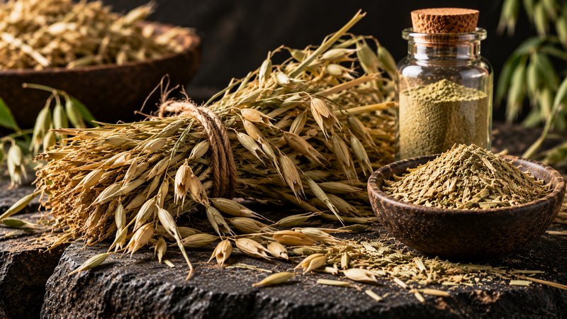 Oat straw (Avena sativa)